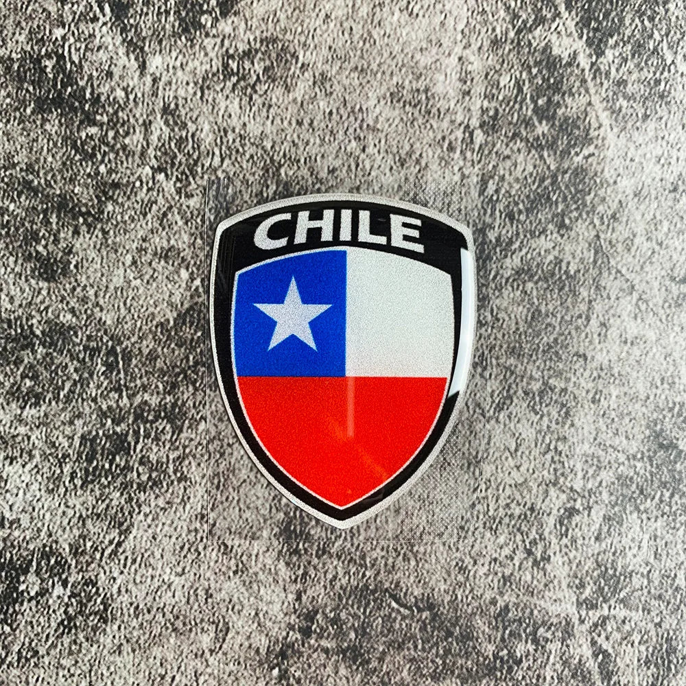 3D Reflective National Flag Sticker Motorcycle Parts Car Decal Korea France Russia Spain Brazil Chile ukraine British Italy USA CHILE – Car Accessories | MotorWorld Marketplace