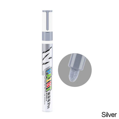 White Waterproof Tyre Paint Marker Pen – Permanent, Pro Grade Silver – Car Accessories | MotorWorld Marketplace