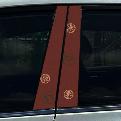 Christmas Tree B-Pillar Decal | Scratch Cover, Waterproof