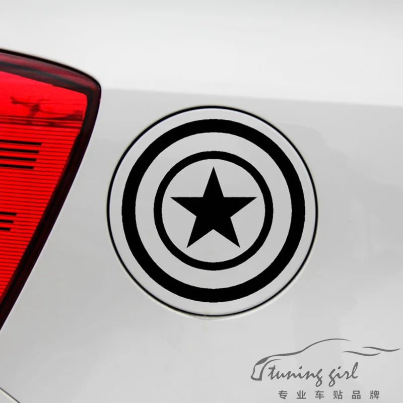 Reflective American Captain Shield Sticker – Auto & Moto Decor – Car Accessories | MotorWorld Marketplace