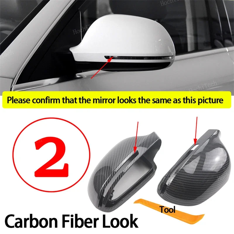 Carbon Fiber Look Mirror Cap for Audi 2. Carbon Look – Car Accessories | MotorWorld Marketplace
