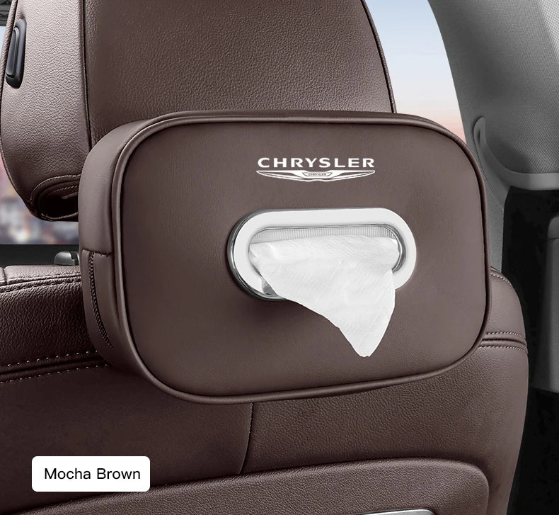 Porte-mouchoirs en cuir de qualité supérieure pour Chrysler 300C/PT/Voyager