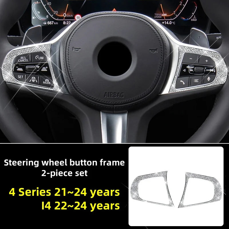 (NOT SOLD TO USA) BMW 4 Series 21-24 Diamond AC Vent & Knob Trim Decor Steering wheel key China Mainland – Car Accessories | MotorWorld Marketplace