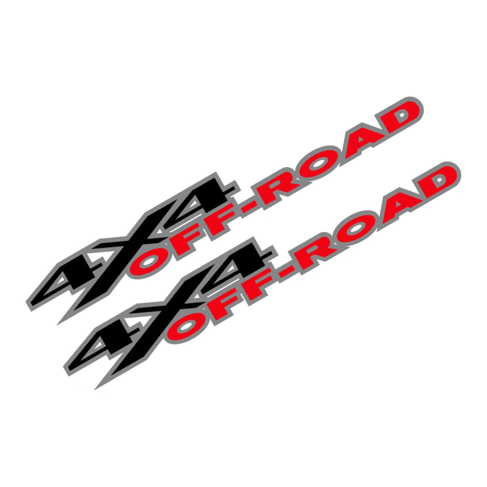 2Pcs 4X4 Off Road Decals for F150 Silverado Sierra Ram