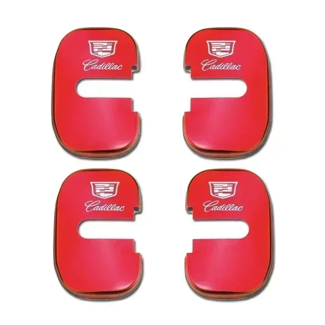 (NOT SOLD TO USA) 4pcs Door Lock Cover Stickers for Cadillac CTS/ATS/Escalade B-Red – Car Accessories | MotorWorld Marketplace