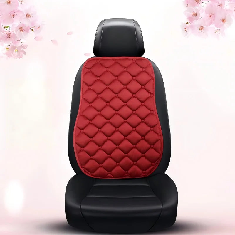 Plush Winter Car Seat Cushion Set – Ultra Soft, Antifreeze, 3pcs purplish red – Car Accessories | MotorWorld Marketplace