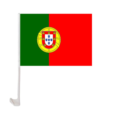 Portuguese Car Flag 30x45cm with Flagpole