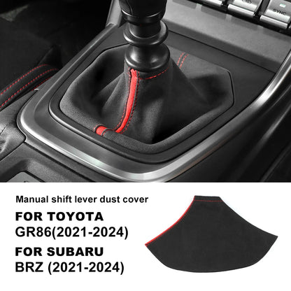 Suede Shift Boot for BRZ ZD8 GR86 ZN8 2021-2025 RHD/LHD Red – Car Accessories | MotorWorld Marketplace