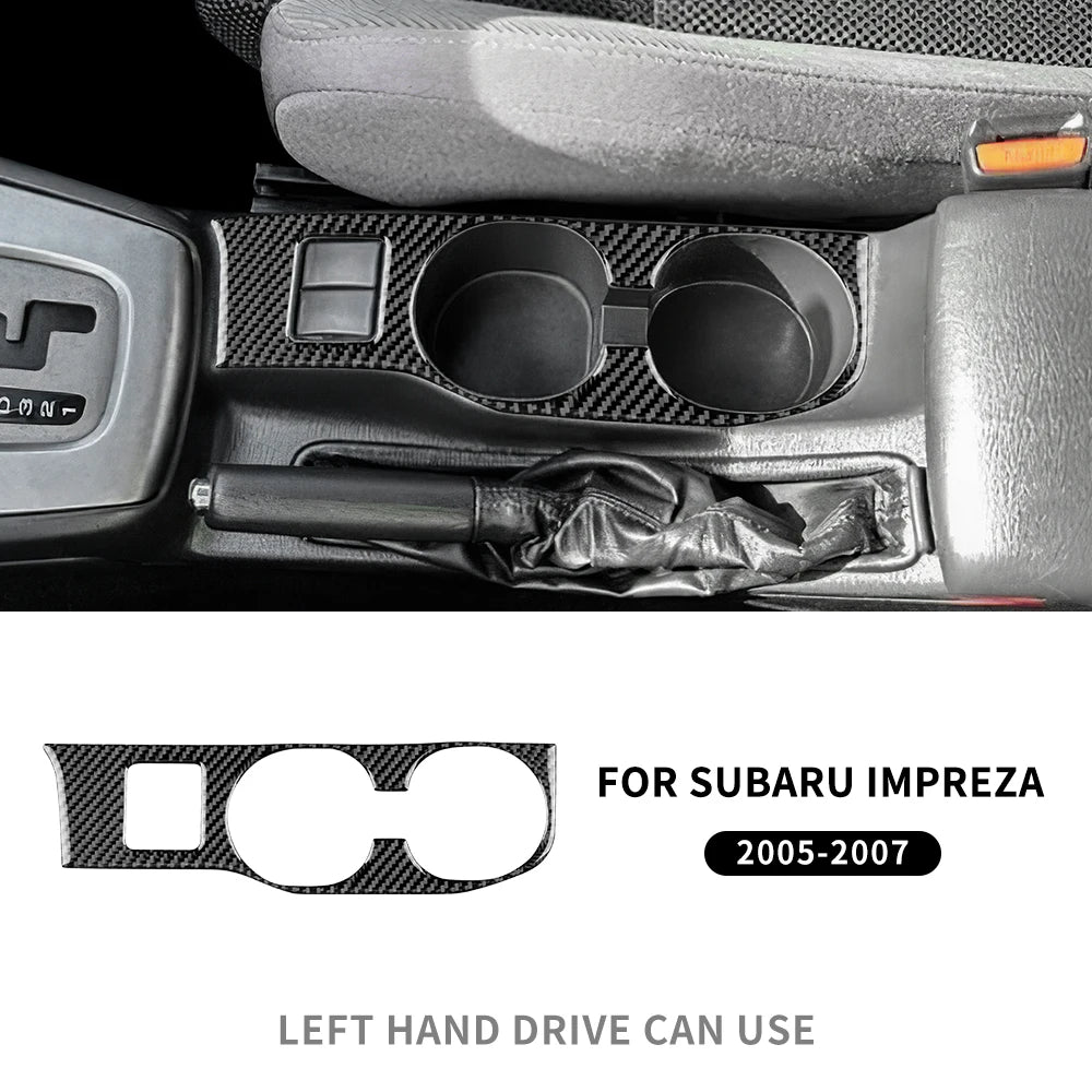 Real Carbon Fiber Sticker Kit for Subaru Impreza 05-07 Interior LHD Water Cup Black – Car Accessories | MotorWorld Marketplace