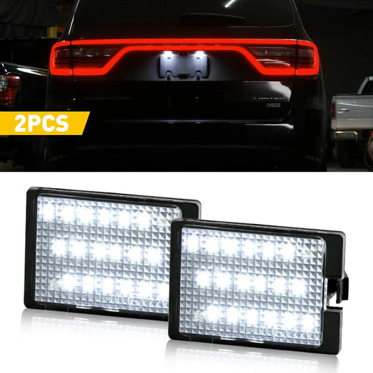 2x Éclairage de plaque d'immatriculation à LED pour Dodge Durango 14-21 6000K IP67