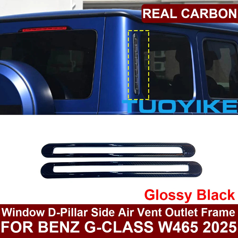 (NOT SOLD TO USA) Real Carbon Fiber Seat Switch Trim for G-Class W465 2025+ Window D-Pillar Trim – Car Accessories | MotorWorld Marketplace