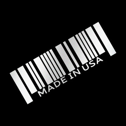 Universal USA Barcode Car Sticker – Premium Vinyl Decal