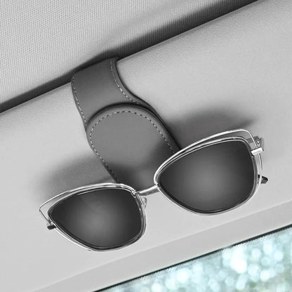 Magnetic Leather Car Eyeglass Clip | Universal Sunglass Holder – Car Accessories | MotorWorld Marketplace