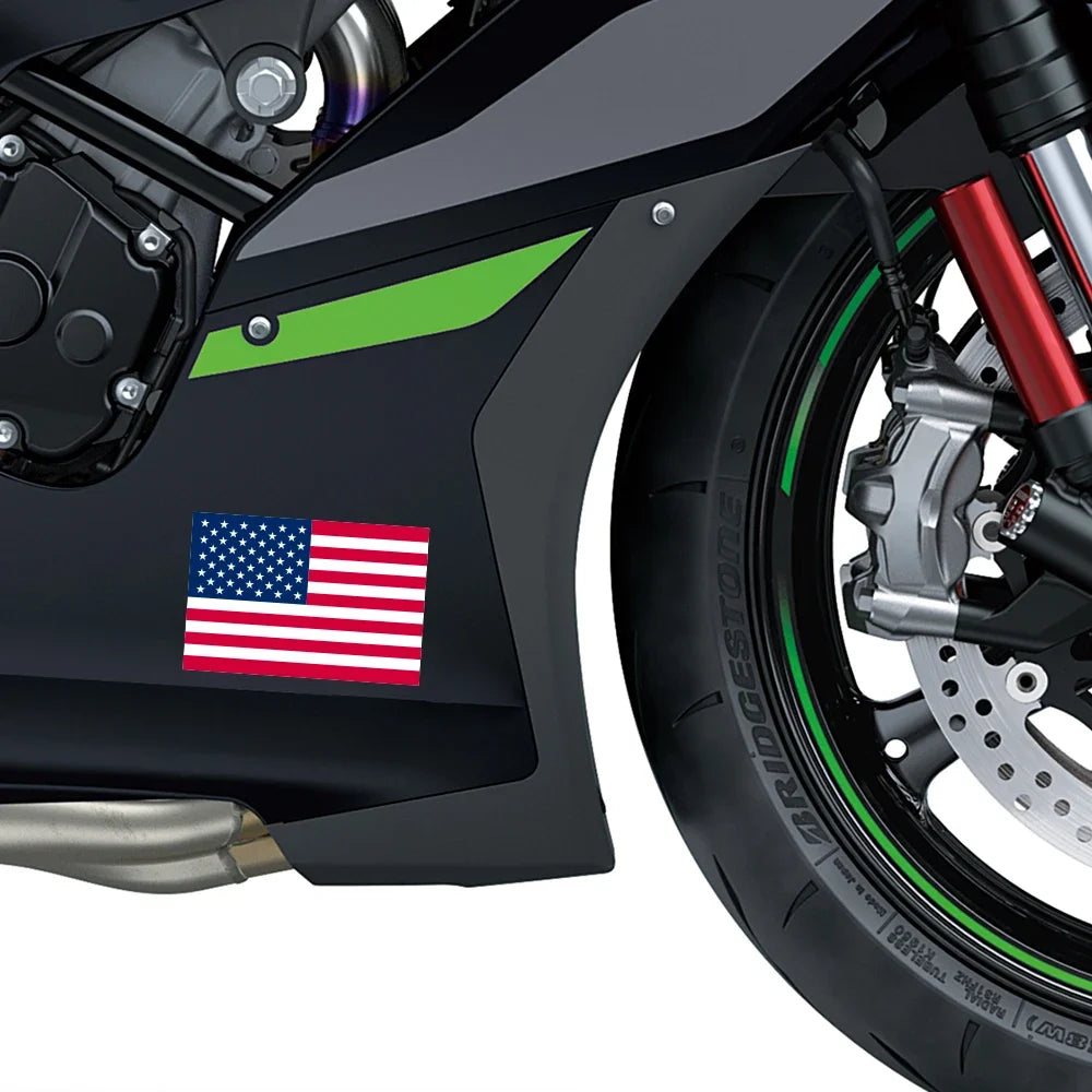 USA Flag Vinyl Car Decal – Custom Door & Window Sticker