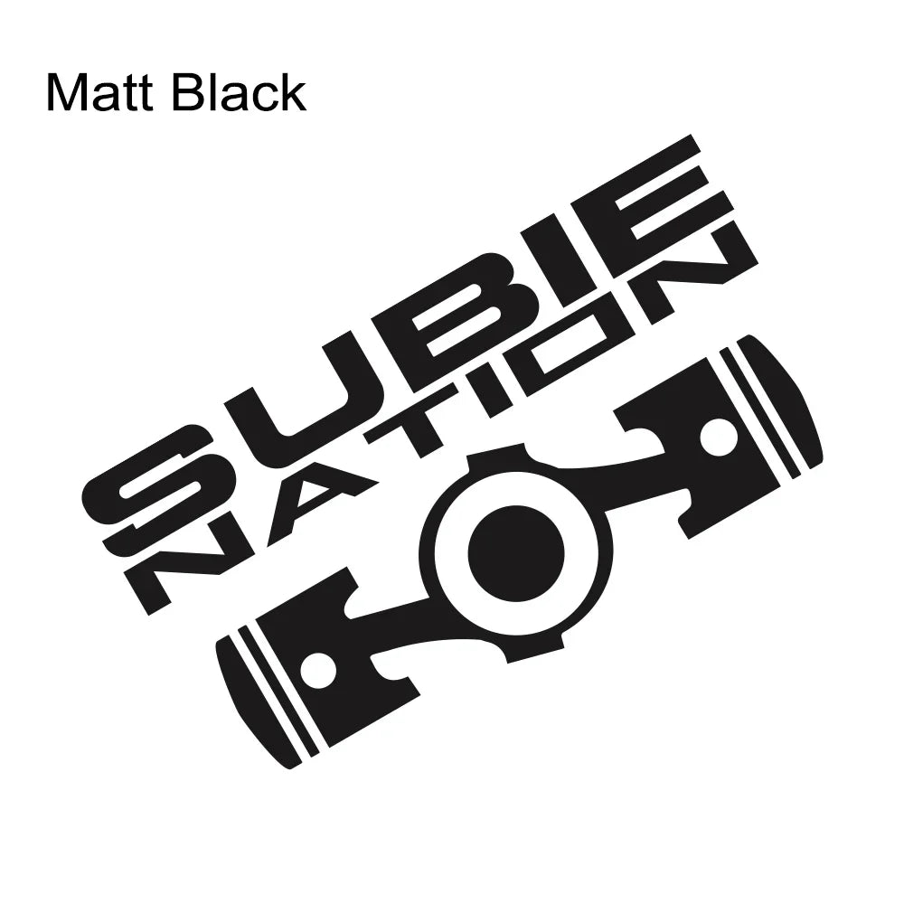 SUBIE Nation JDM Sticker 20x10.7cm for Subaru WRX BRZ STI Matt Black 20x10.7cm – Car Accessories | MotorWorld Marketplace