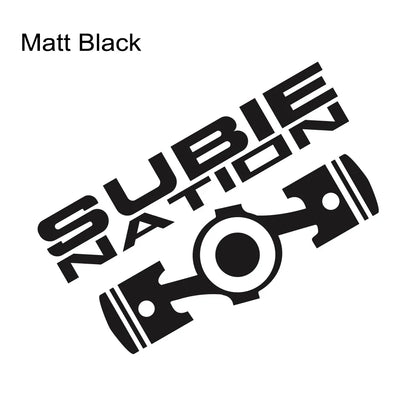 SUBIE Nation JDM Sticker 20x10.7cm for Subaru WRX BRZ STI Matt Black 20x10.7cm – Car Accessories | MotorWorld Marketplace