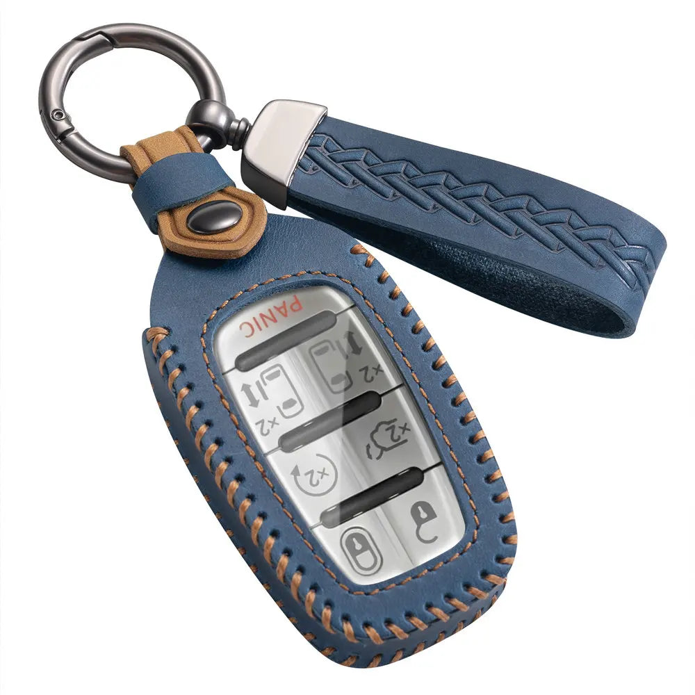 Funda de cuero premium para llavero de Chrysler Voyager/Pacifica