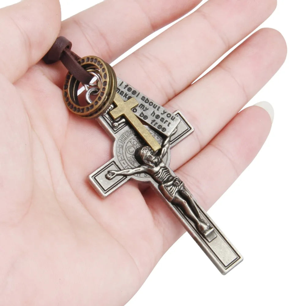 Retro Cross Pendant for Car – Jesus Rearview Ornament Gift Default Title – Car Accessories | MotorWorld Marketplace