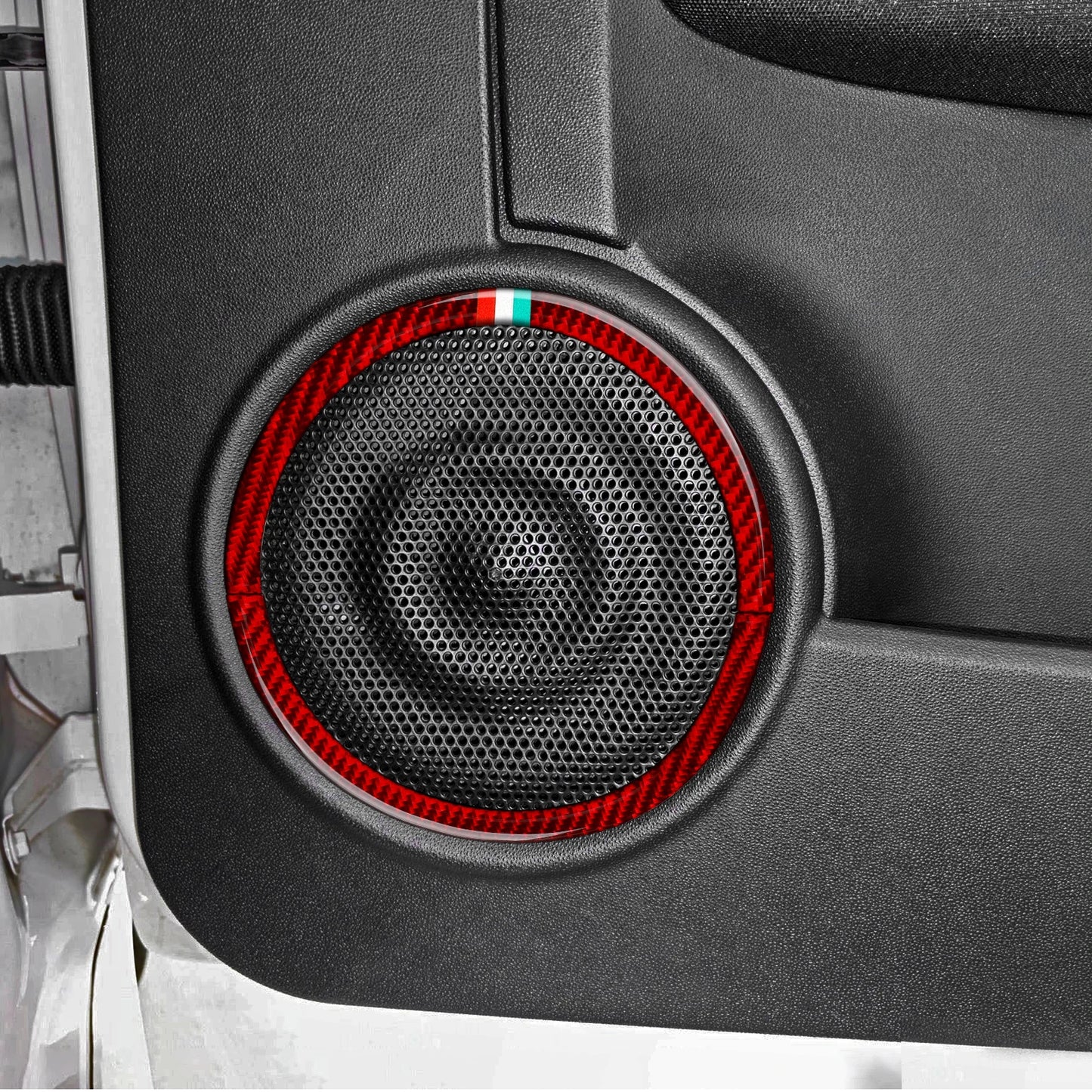 (NOT SOLD TO USA) Fiat 500/595C/695C Carbon Fiber Door Speaker Trim Strips – Car Accessories | MotorWorld Marketplace