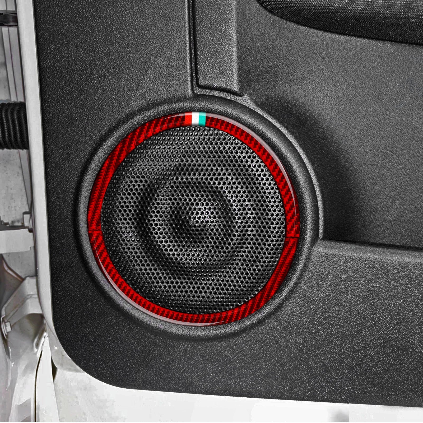 (NOT SOLD TO USA) Fiat 500/595C/695C Carbon Fiber Door Speaker Trim Strips – Car Accessories | MotorWorld Marketplace