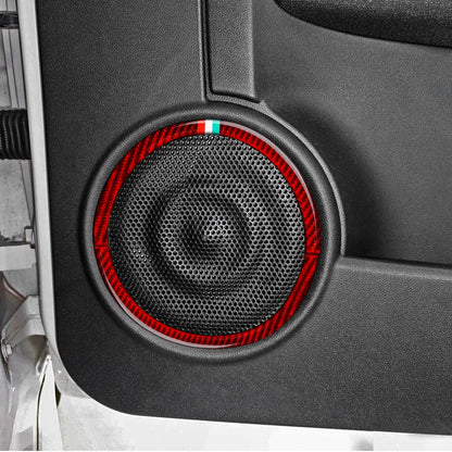 (NOT SOLD TO USA) Fiat 500/595C/695C Carbon Fiber Door Speaker Trim Strips – Car Accessories | MotorWorld Marketplace