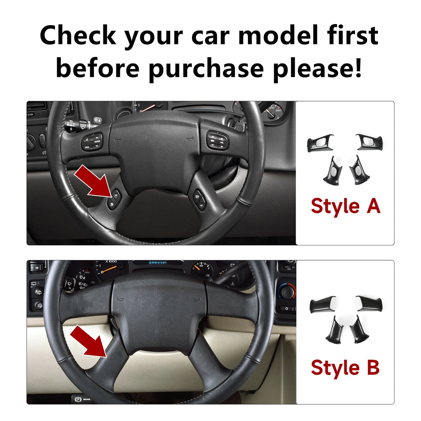 Carbon Fiber Steering Wheel Trim for GM SUVs – ABS Upgrade – Car Accessories | MotorWorld Marketplace
