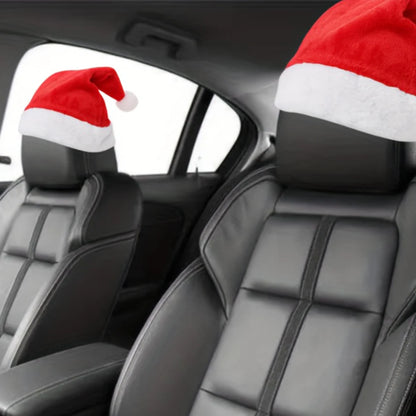 2/4Pcs Christmas Car Seat Headrest Covers – Festive Decor