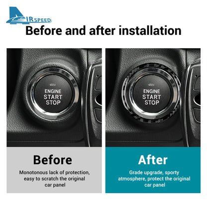 Real Carbon Fiber Start Button Frame for Subaru 2024 RHD – Car Accessories | MotorWorld Marketplace