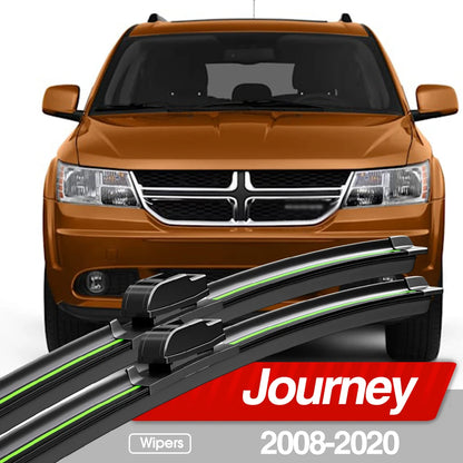 Jeu de balais d'essuie-glace avant pour Dodge Journey (2008-2020)