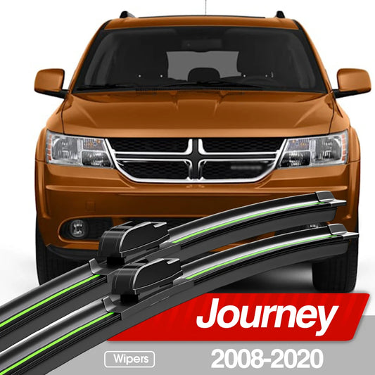 Jeu de balais d'essuie-glace avant pour Dodge Journey (2008-2020)