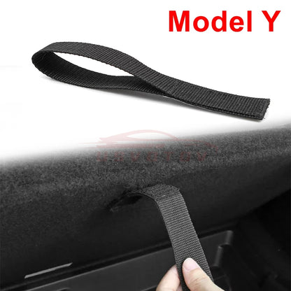 Tesla Model Y Trunk Handle Strap & Mat Organizer Kit