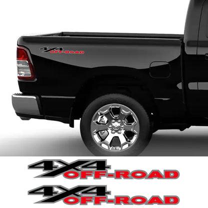 2Pcs 4X4 Off Road Decals for F150 Silverado Sierra Ram