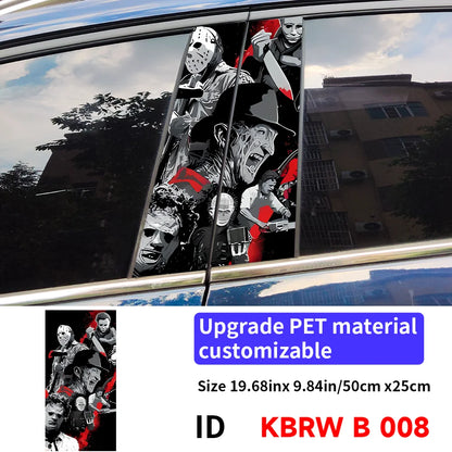 Horror Ghost B Pillar Car Stickers | Waterproof, UV-Proof 008 – Car Accessories | MotorWorld Marketplace