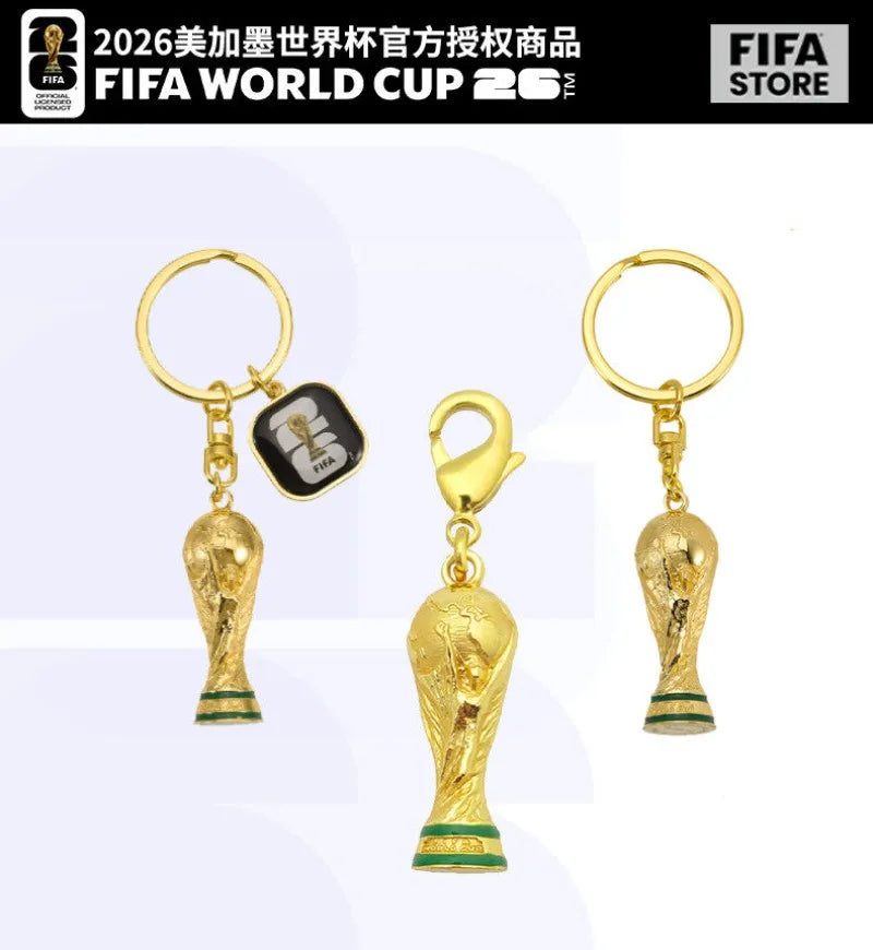 FIFA Official 2026 World Cup Trophy Keychain Authentic World Cup Merchandise Football Fan Gift Pendant – Car Accessories | MotorWorld Marketplace