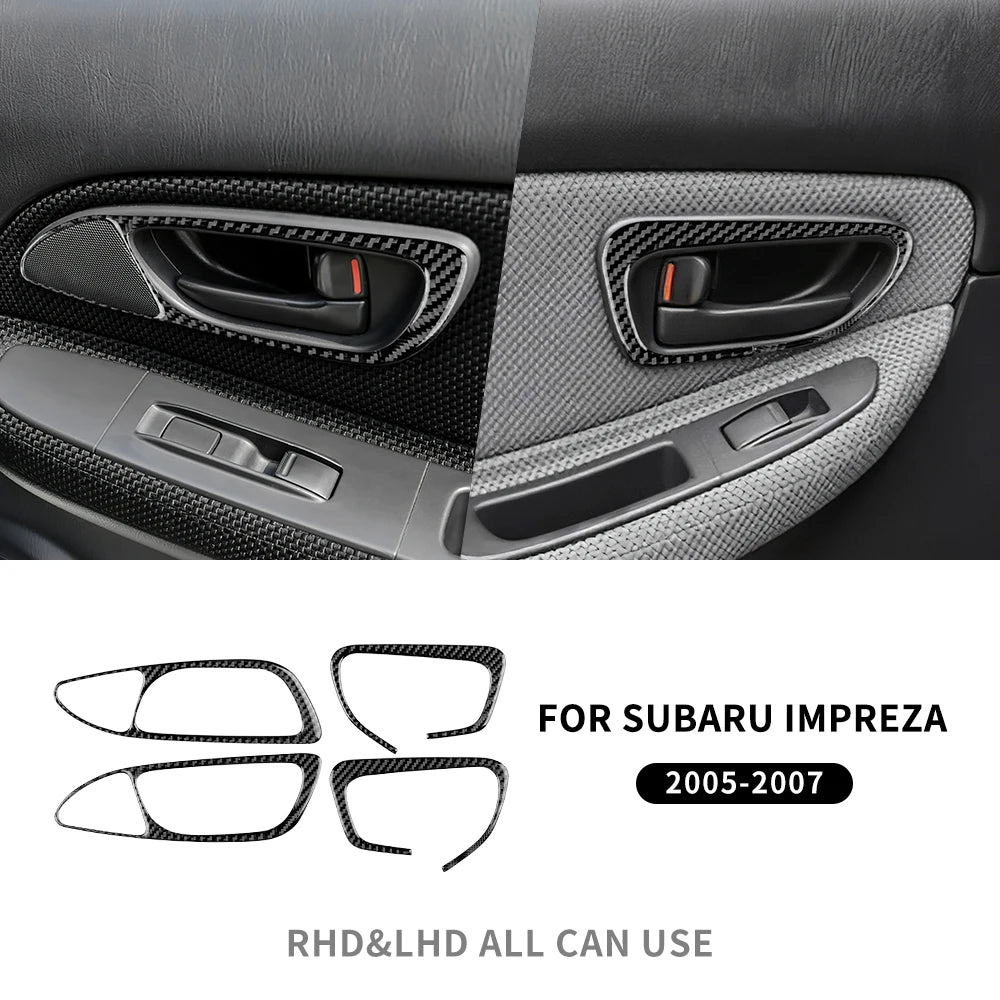 Real Carbon Fiber Sticker Kit for Subaru Impreza 05-07 Interior Window Door Black – Car Accessories | MotorWorld Marketplace