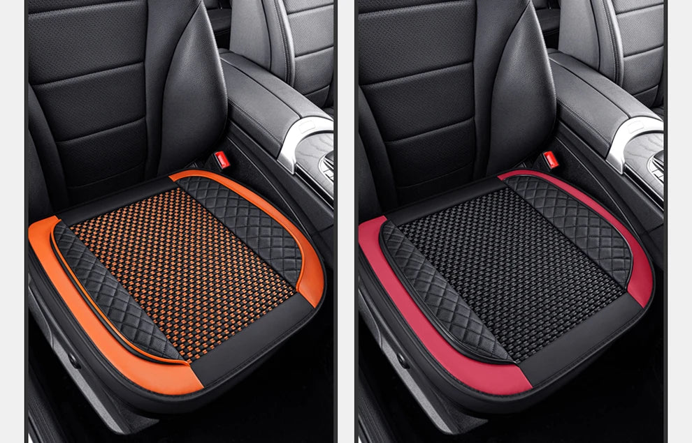 Housse de siège auto universelle en cuir PU, soie glacée, antidérapante, de luxe