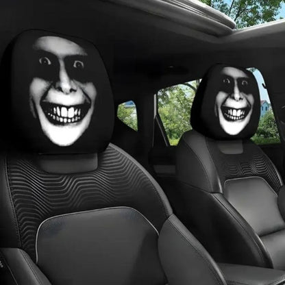 2PCS Cartoon Eyes Headrest Covers – Festive Car Interior Decor Style5 – Car Accessories | MotorWorld Marketplace