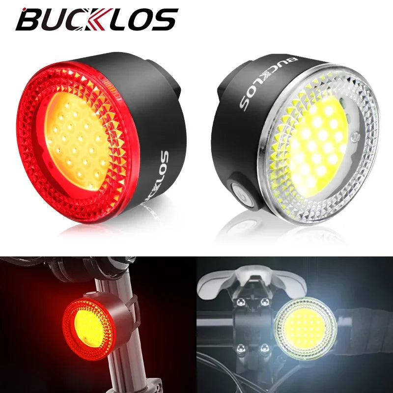 BUCKLOS LED Bike Light Set, Rechargeable COB Front & Rear – Car Accessories | MotorWorld Marketplace