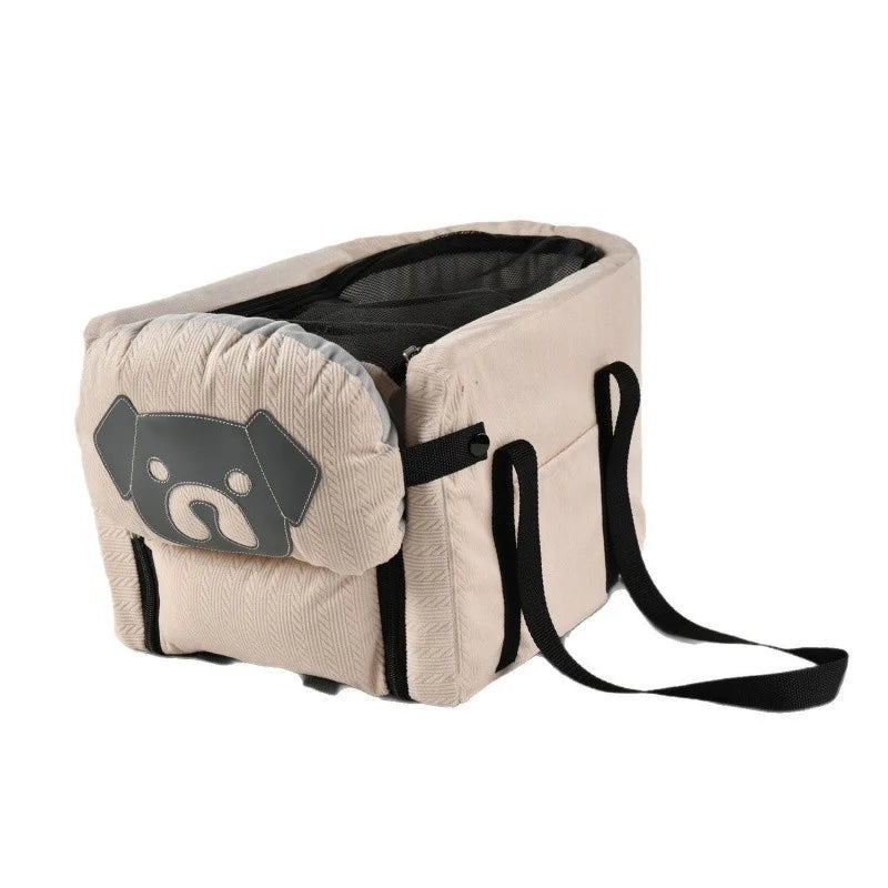 Dog & Cat Car Seat Cover Hammock | Foldable, Secure Travel Beige – Car Accessories | MotorWorld Marketplace
