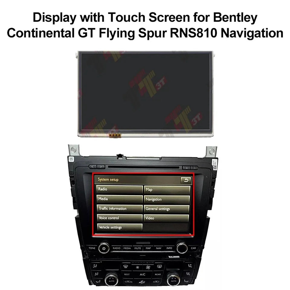 8" OEM LCD Touch Screen for Bentley GT/Spur RNS810 3W0035017 – Car Accessories | MotorWorld Marketplace
