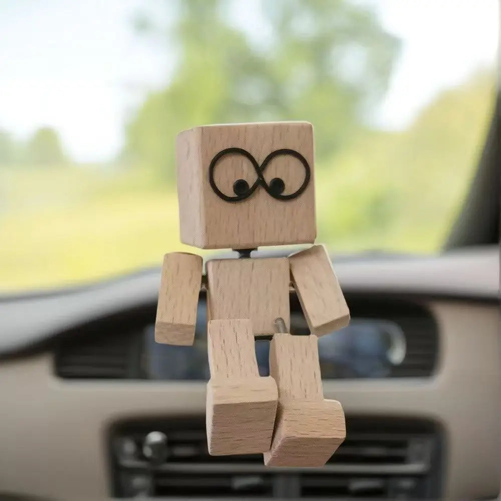 Handmade Wooden Shaking Man Dashboard Ornament – 2 Styles – Car Accessories | MotorWorld Marketplace