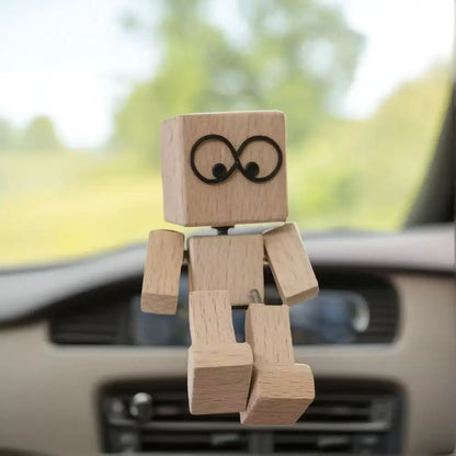 Handmade Wooden Shaking Man Dashboard Ornament – 2 Styles – Car Accessories | MotorWorld Marketplace