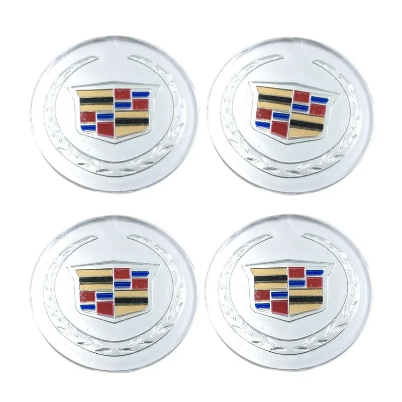 (NOT SOLD TO USA) 4Pcs 60/65MM Cadillac Wheel Center Hub Emblems Stickers – Car Accessories | MotorWorld Marketplace