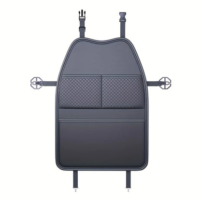 Premium Leather Car Seat Back Protector with Organizer Three-pocket style – Car Accessories | MotorWorld Marketplace
