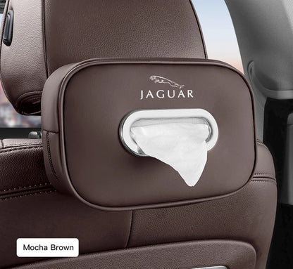 Premium Leather Tissue Holder for Jaguar