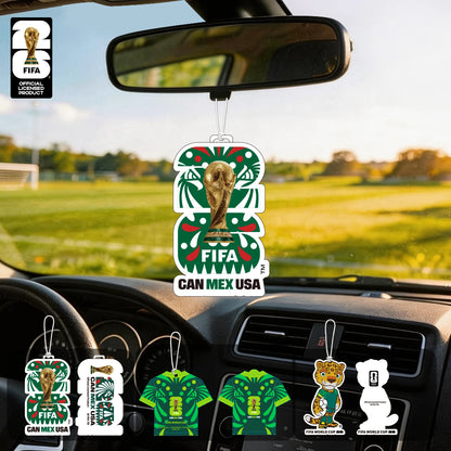 FIFA World Cup 2026 Official 3 Pack Car Air Freshener with Trophy Mascot & Host City Design, Long Lasting Scent for Car & Home FBAF2 – Car Accessories | MotorWorld Marketplace