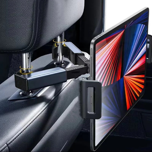 Adjustable Car Headrest Phone & Tablet Holder (4.7-12.9 Inch)