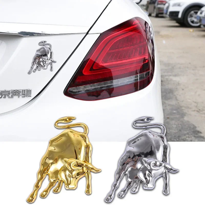 Universal Metal 3D Bull Emblem Badge