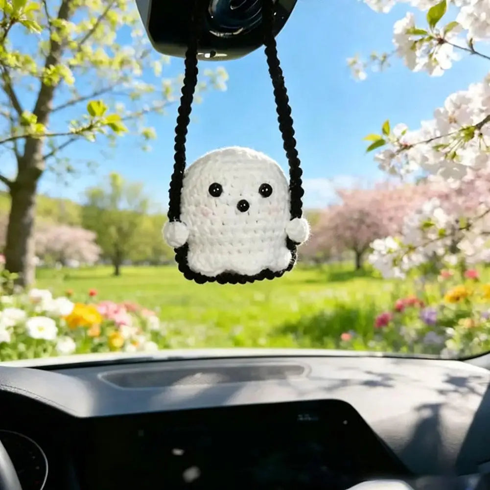 Halloween Crochet Car Pendant | Rearview Mirror Ornament Gift – Car Accessories | MotorWorld Marketplace