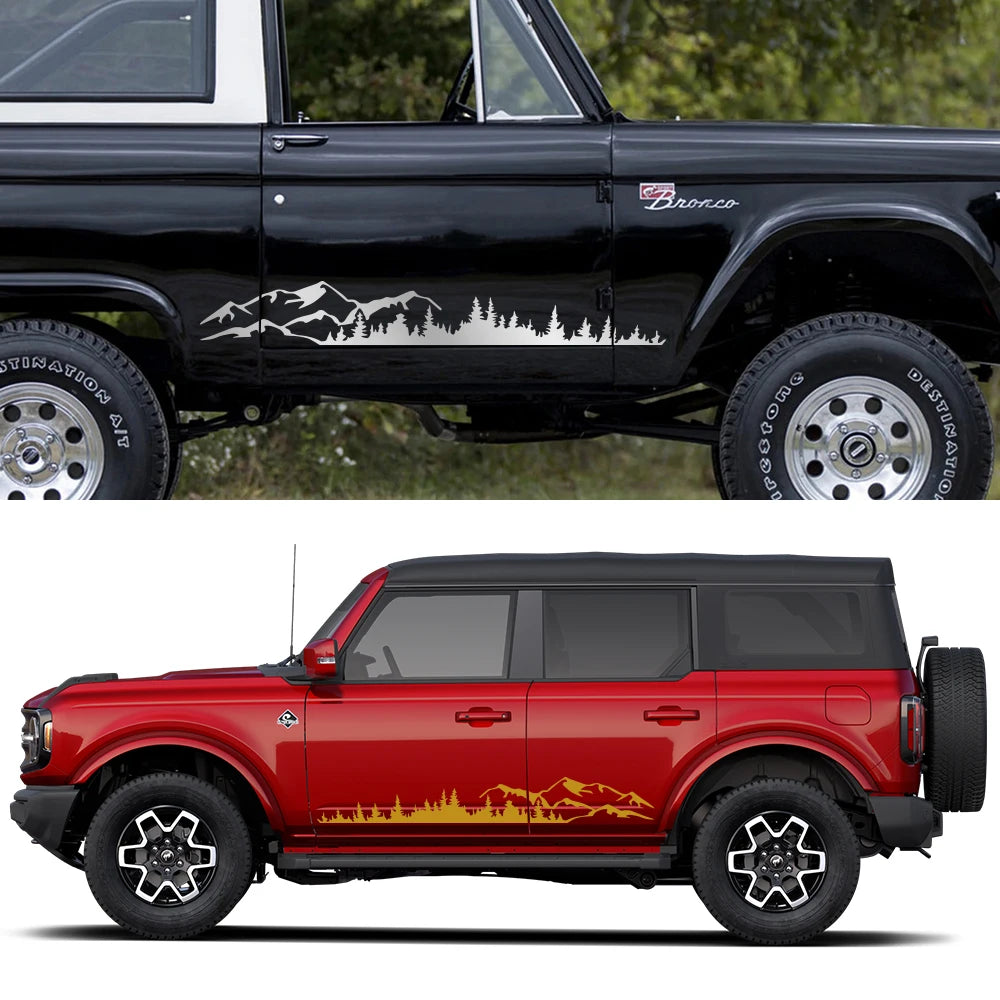Forest Mountain Vinyl Decal for Ford Bronco TRX4 2021-2023 – Car Accessories | MotorWorld Marketplace
